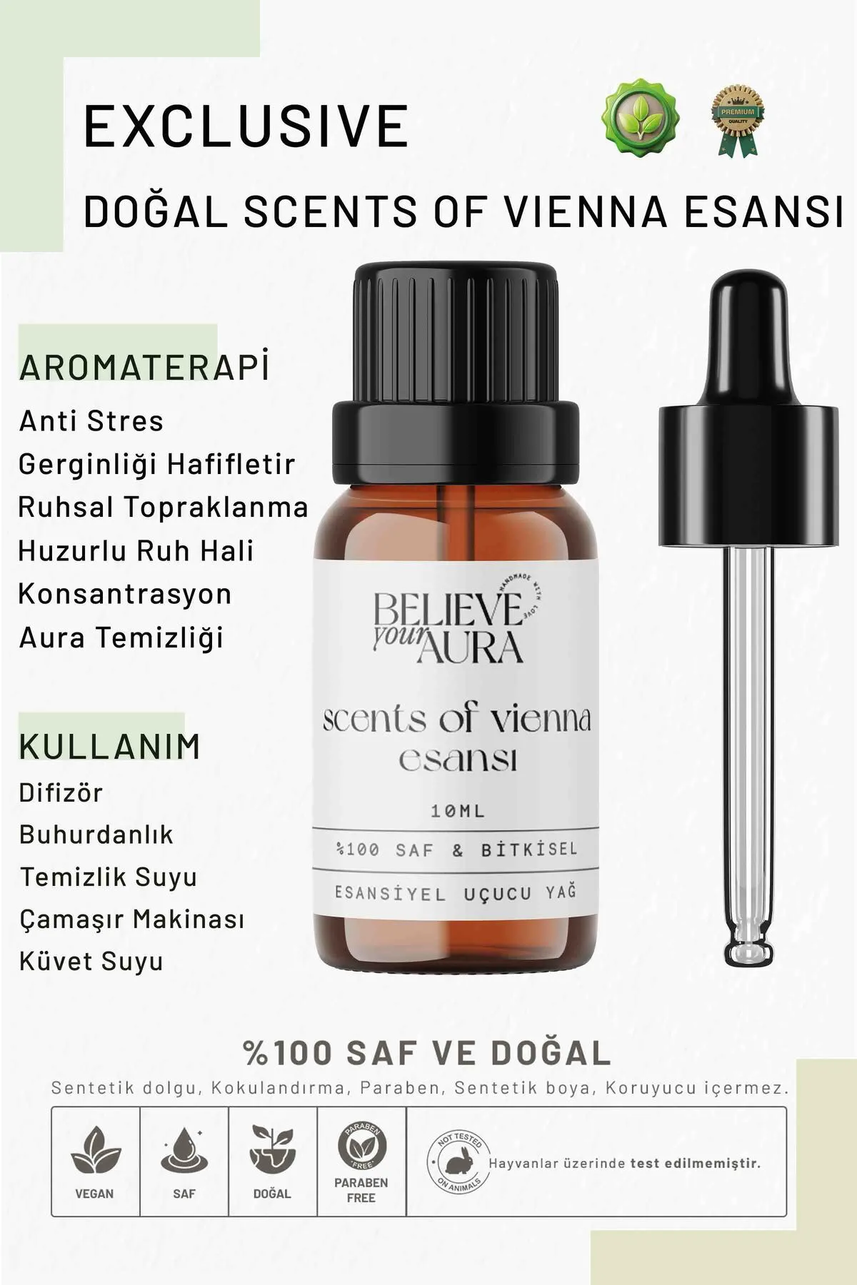 Believe Your Aura Doğal Scents Of Vienna Esansı