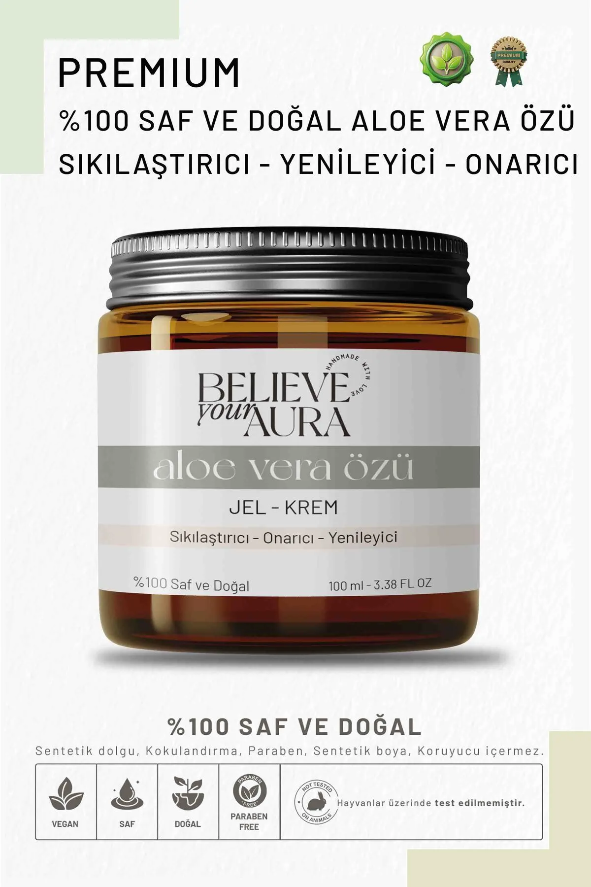 Believe Your Aura Aloe Vera Jel Kremi