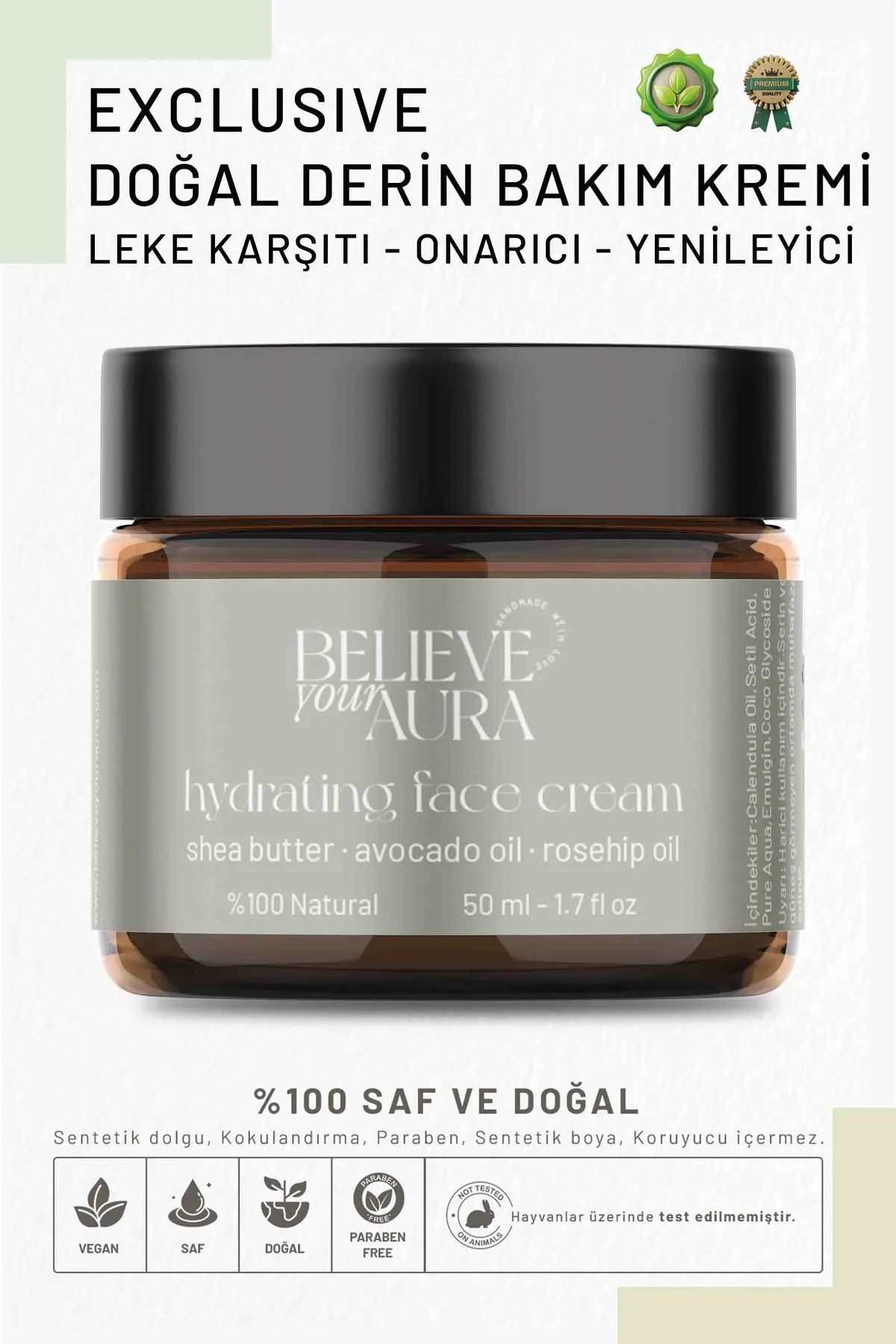 Believe Your Aura Nem Bombası Cilt Bakım Kremi