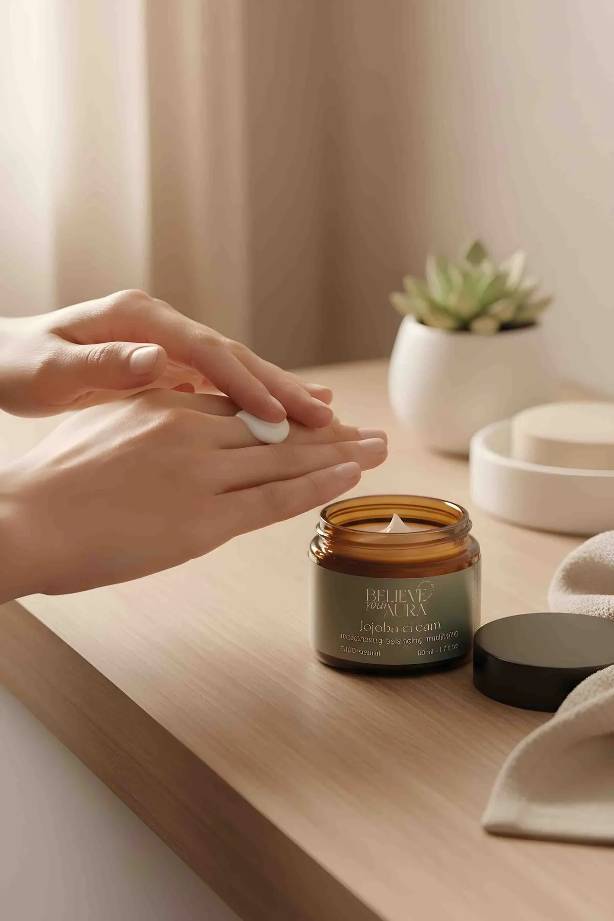 Believe Your Aura Jojoba Yağı Cilt Bakım Kremi