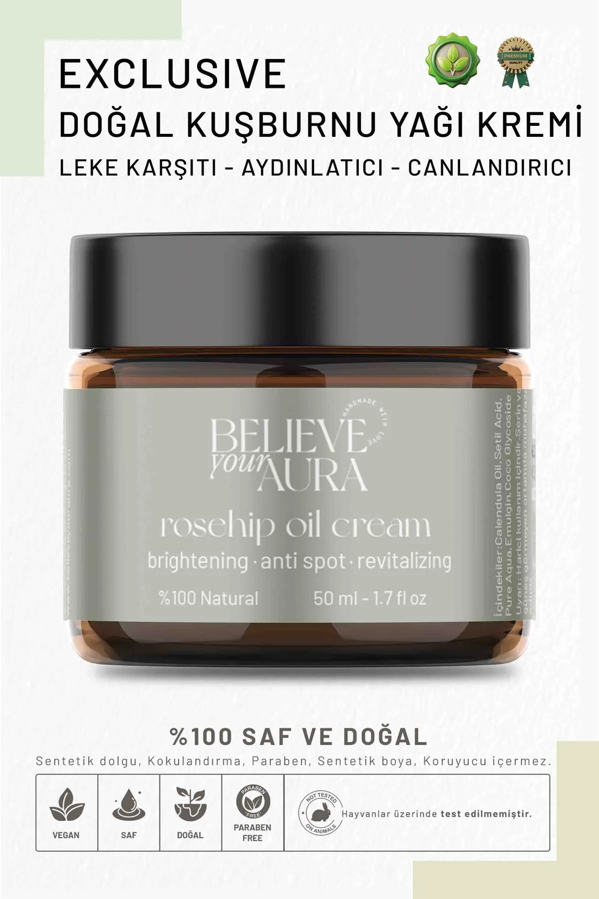 Believe Your Aura Leke Karşıtı Cilt Bakım Kremi
