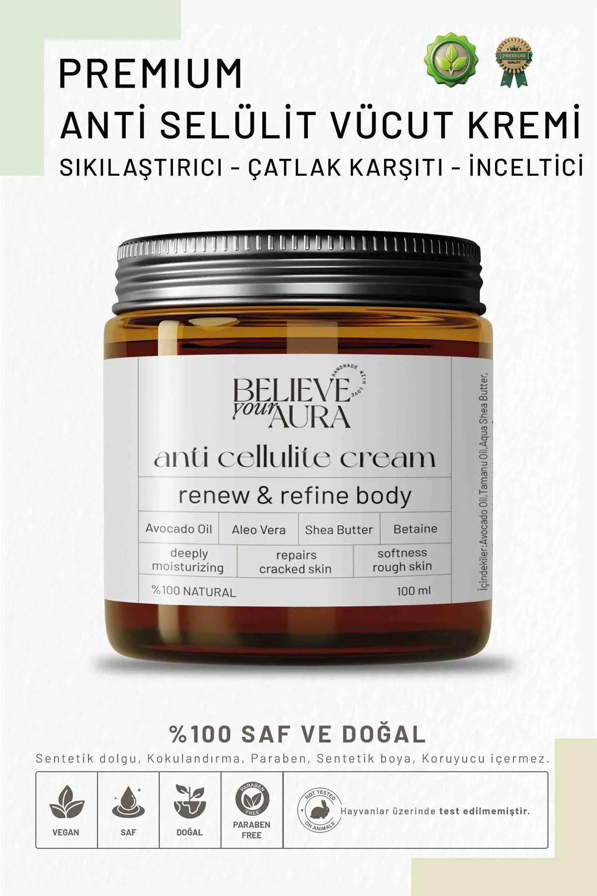 Believe Your Aura Anti Selülit Jel Krem