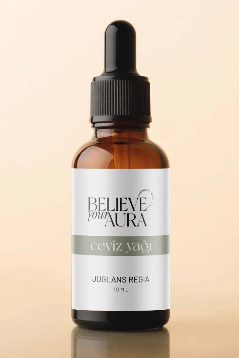Believe Your Aura Ceviz Yağı Cilt Onarıcı ve Canlandırıcı Cilt ve Saç Bakım Yağı ATYCVZ-202