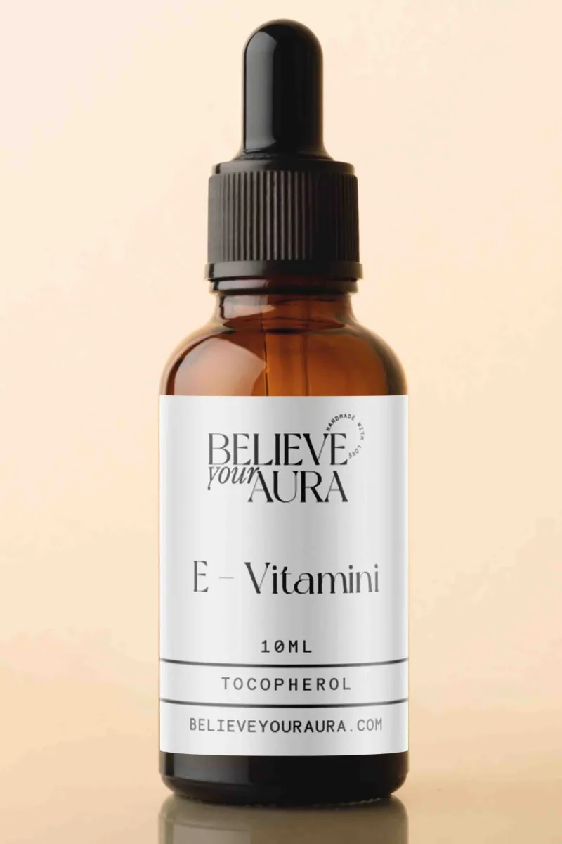 Believe Your Aura %100 Doğal E Vitamini – %100 Saf Nemlendirici Besleyici Canlandırıcı Cilt ve Saç Bakımı ATYEVT-304
