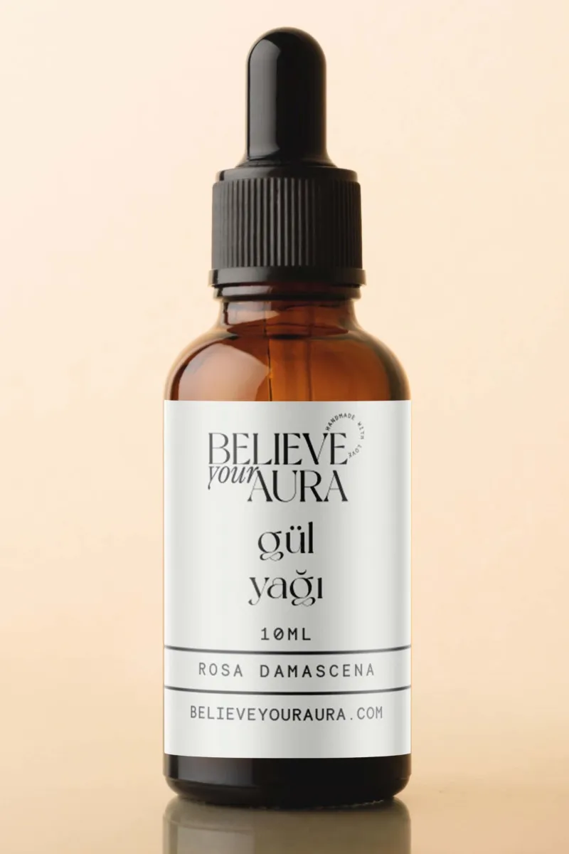 Believe Your Aura Gül Yağı - %100 Saf ve Doğal Nemlendirici Cilt Yenileyici Canlandırıcı Bakım Yağı ATYGUL-400