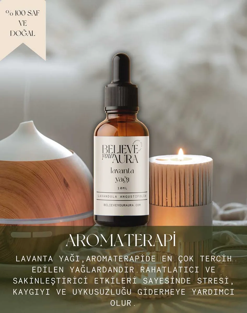 Believe Your Aura %100 Saf Organik Lavanta Yağı ATYLVN-607