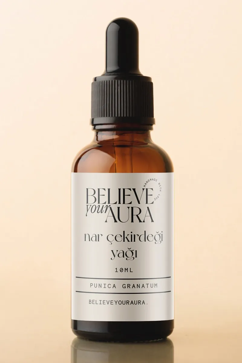 Believe Your Aura Nar Çekirdeği Yağı - %100 Saf Ve Doğal Cilt Ve Saç Bakım Yağı - Pomegranate Oil ATYNAC