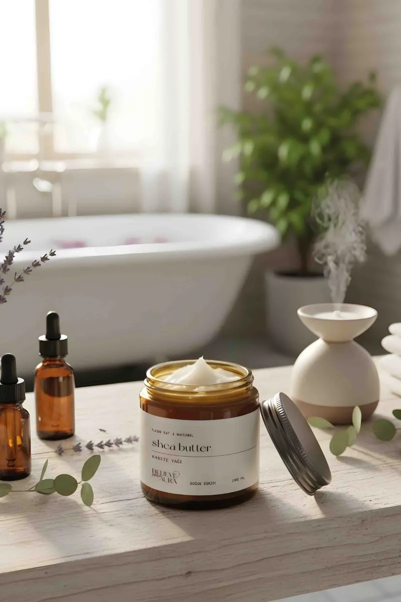 Believe Your Aura Shea Yağı - %100 Saf ve Doğal Soğuk Sıkım Vegan Shea Yağı (Karite Yağı) - Shea Butter - ATYSHE-961