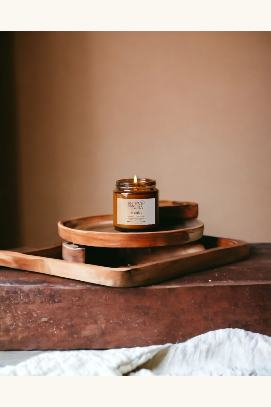 Organik Soya Wax Vanilya Kokulu Mum MBSKAV04810-VNL
