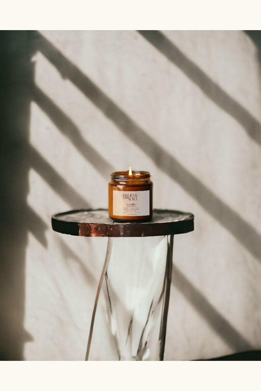 Organik Soya Wax Vanilya Kokulu Mum MBSKAV04810-VNL