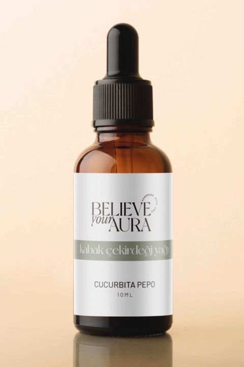 Believe Your Aura Kabak Çekirdeği Yağı Yaşlanma Karşıtı Cilt ve Saç Bakım Yağı ATYKBÇ-611