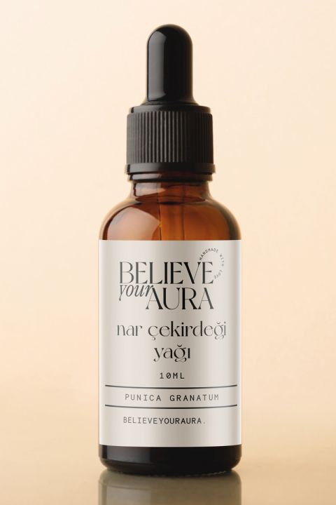 Believe Your Aura Nar Çekirdeği Yağı - %100 Saf Ve Doğal Cilt Ve Saç Bakım Yağı - Pomegranate Oil ATYNAC