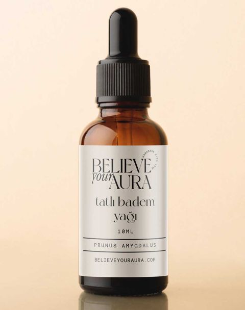 Believe Your Aura %100 Saf Organik Tatlı Badem Yağı - 10 ml ATYTBD-1001