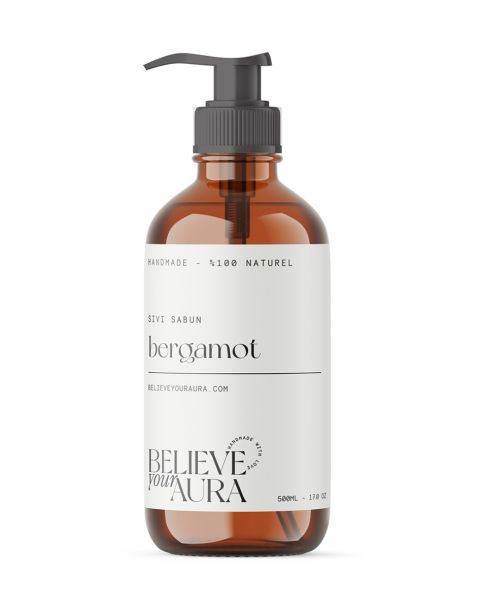 Believe Your Aura E-Vitaminli Aloe Vera Özlü Doğal Bergamot Sıvı Sabun 500 ml SIVBGM151-151