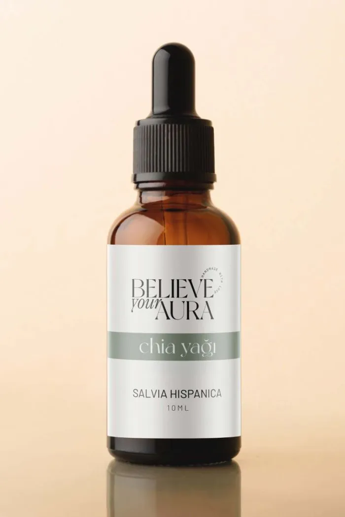 Chia Yağı - %100 Saf ve Doğal Omega 3 Nemlendirici ve Besleyici Cilt ve Saç Bakım Yağı - 10 ml