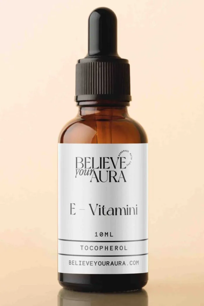 %100 Doğal E Vitamini – %100 Saf Nemlendirici Besleyici Canlandırıcı Cilt ve Saç Bakımı - 10 ml