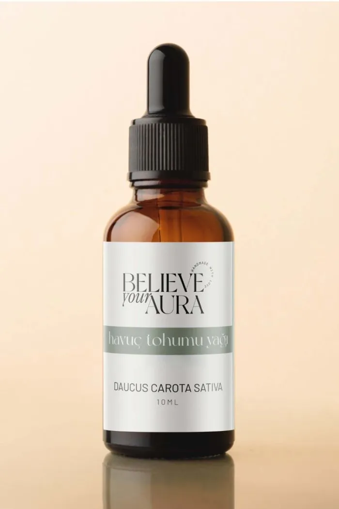 Havuç Tohumu Yağı - %100 Saf ve Doğal Cilt Yenileyici Anti Aging Cilt ve Saç Bakım Yağı - 10 ml