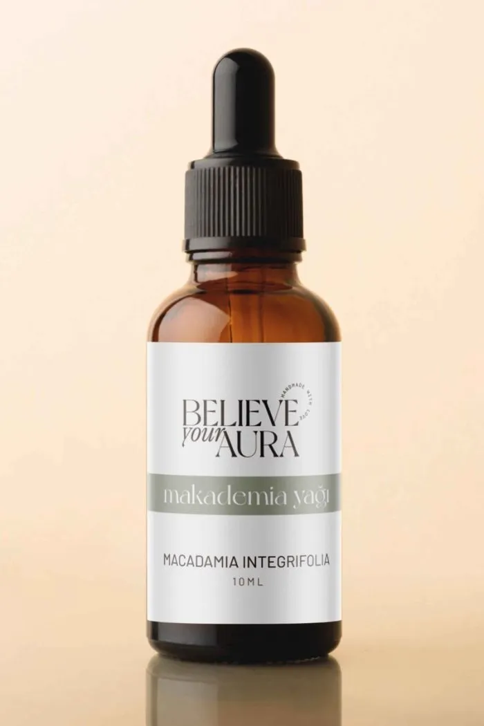 Macadamia Yağı - %100 Saf ve Doğal Nemlendirici ve Canlandırıcı Cilt ve Saç Bakım Yağı - 10 ml