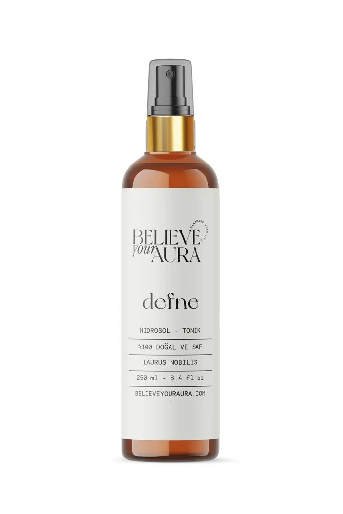 Defne Suyu Hidrosol Tonik - %100 Saf ve Doğal Yağ Dengeleyici Arındırıcı Saç ve Cilt Bakım Toniği 250 ml