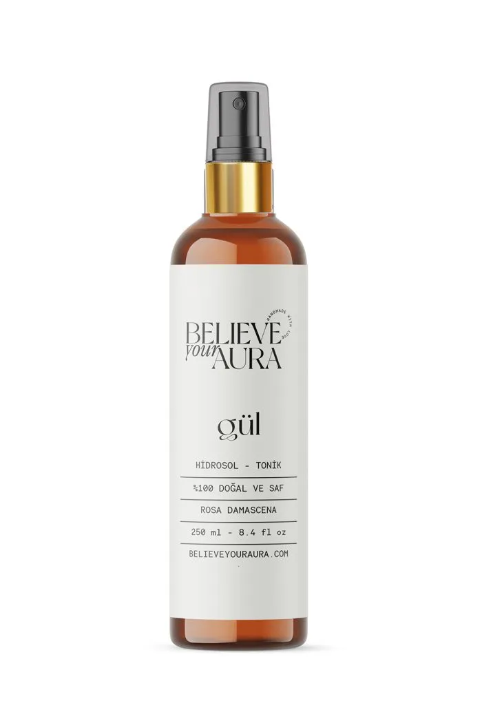 Gül Suyu Hidrosol Tonik - %100 Saf ve Doğal Gözenek Sıkılaştırıcı ve Arındırıcı Hidrosol Tonik 250 ml