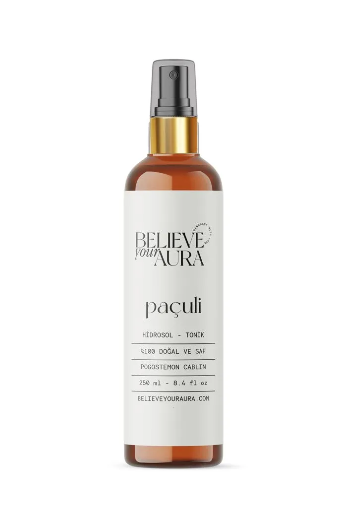 Paçuli Suyu - %100 Saf ve Doğal Anti-Aging Leke Karşıtı Cilt Bakım Hidrosol Tonik - 250 ml