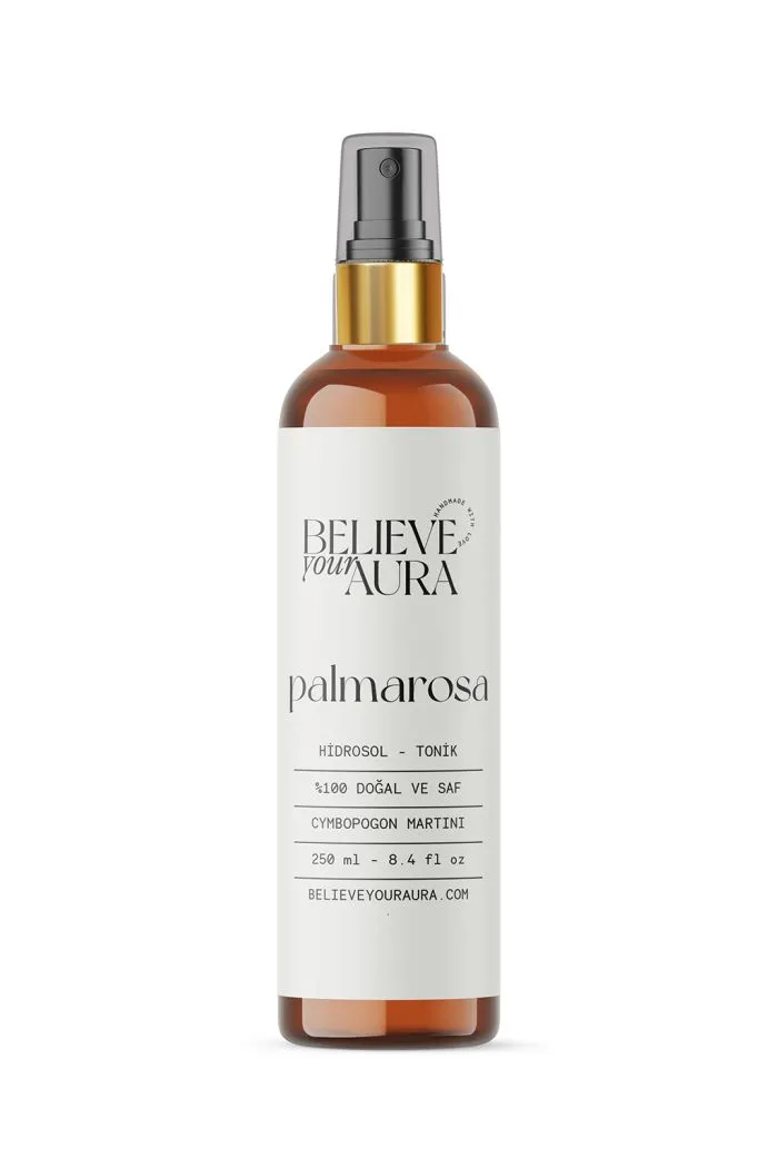 Palmarosa Suyu Hidrosol Tonik - %100 Saf Ve Doğal Akneye Eğilimli Ciltler İçin Sıkılaştırıcı Tonik 250 ml