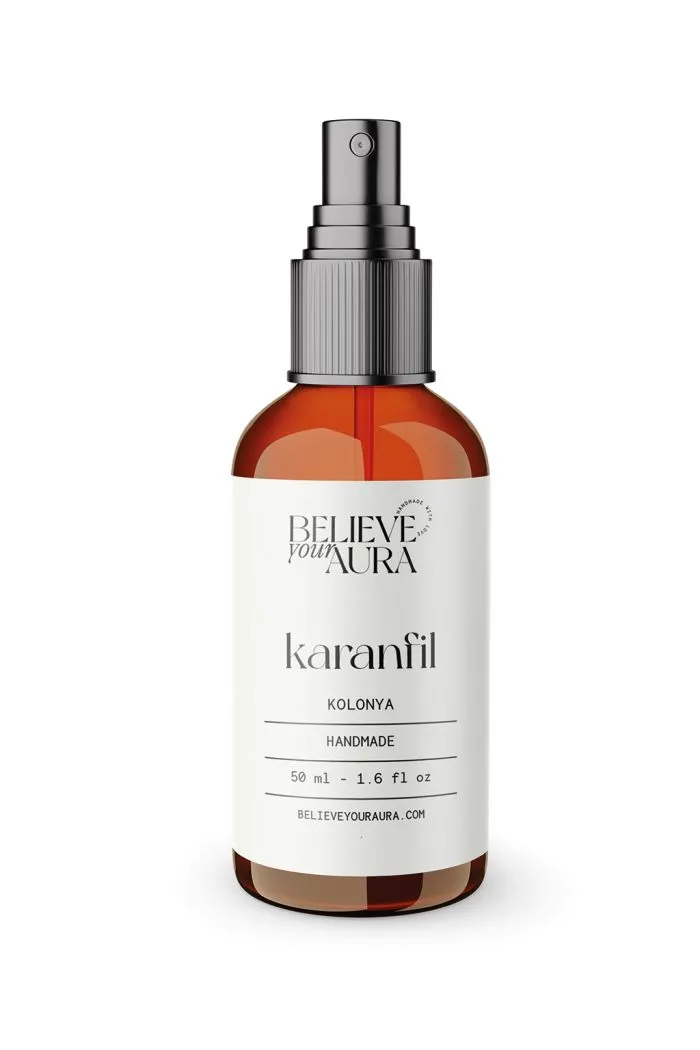Bitkisel Karanfil Kolonyası - %100 Doğal Gliserinli Bitkisel Karanfil Kolonyası 70 Derece - 50 ml