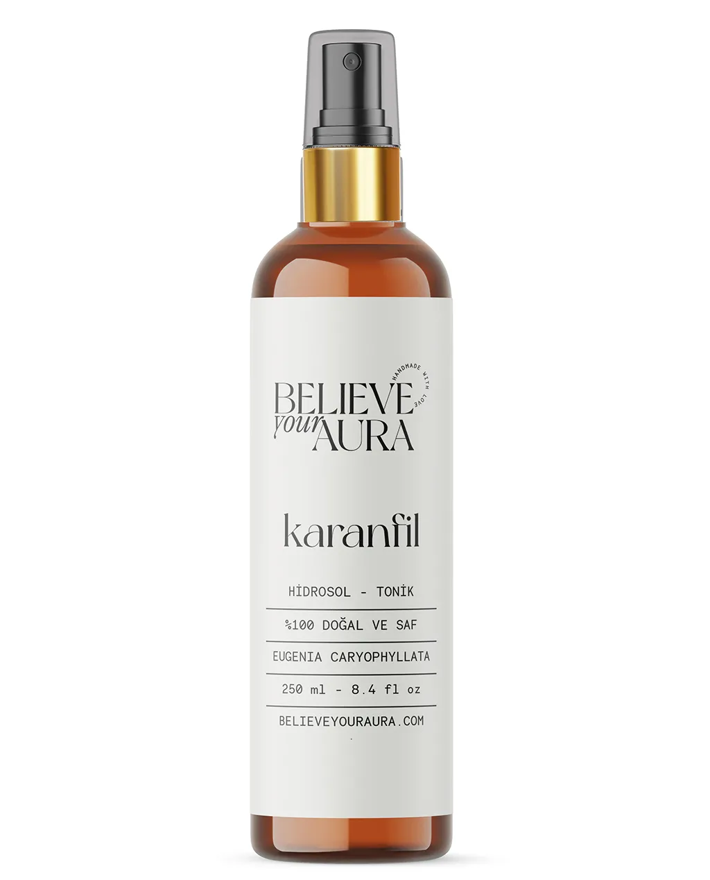 %100 Saf Organik Karanfil Hidrosol - Tonik - 250 ml