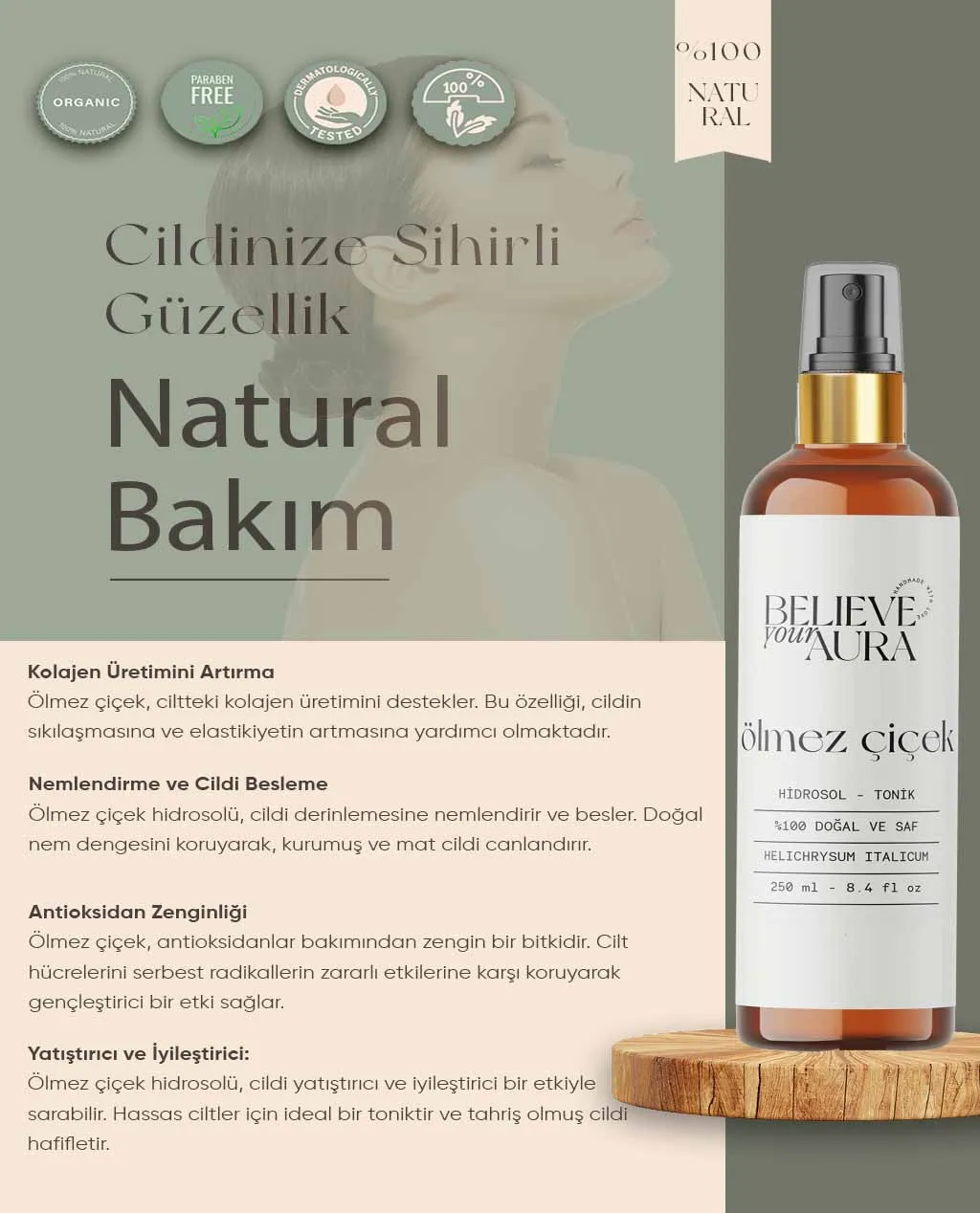 Ölmez Çiçek Suyu - Believe Your Aura (2. görsel)