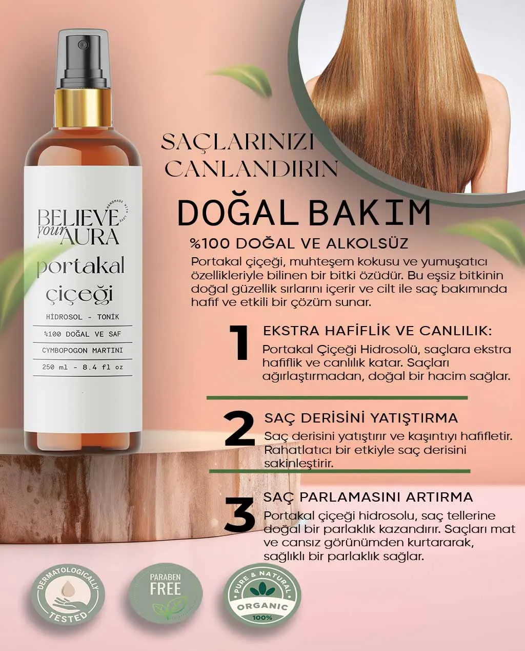 Portakal Çiçeği(Neroli) Suyu - Believe Your Aura (3. görsel)