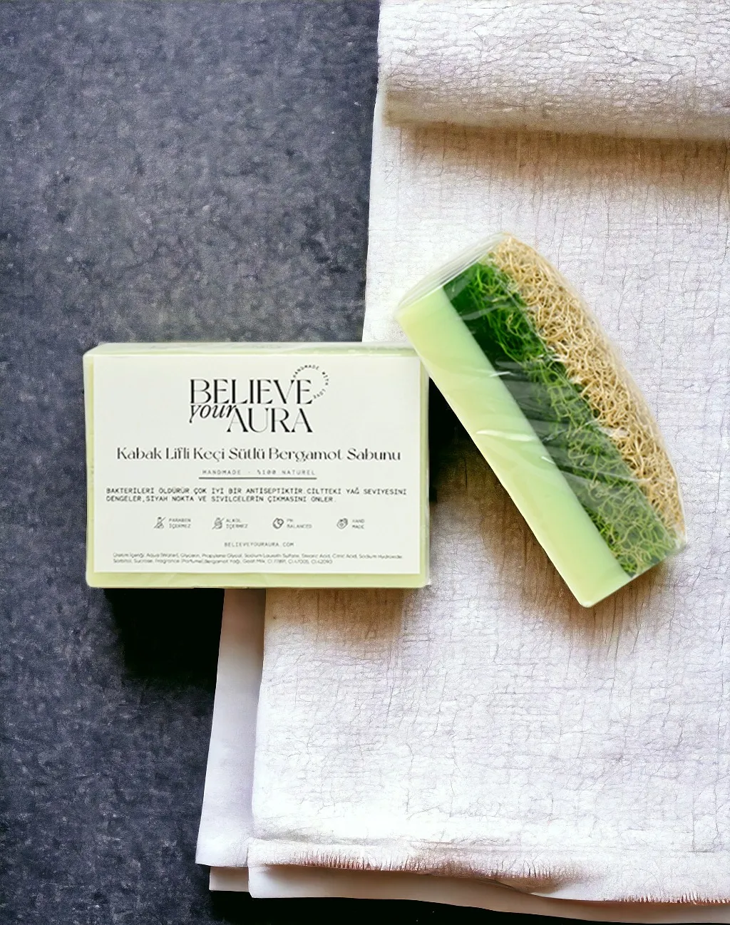 Keçi Sütlü Bergamot Sabunu - Believe Your Aura (3. görsel)