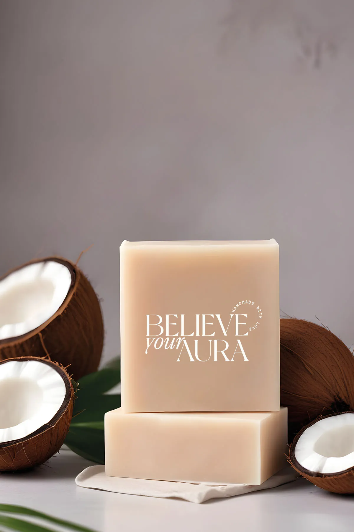 Believe Your Aura Doğal Hindistan Cevizi Yağı Sabunu - KASHNC451-DOS