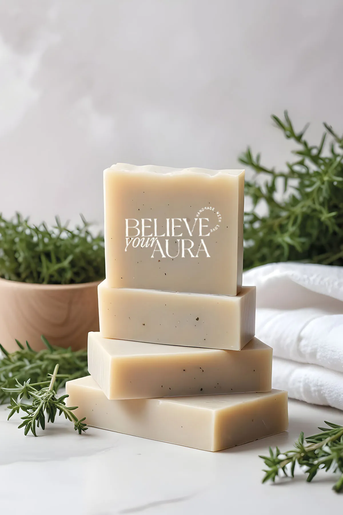 Believe Your Aura Doğal Kekik Yağı Sabunu - KASKEK604-DOS