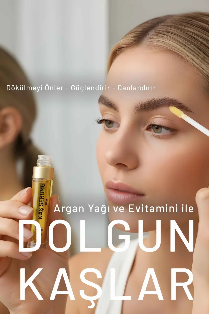 Believe Your Aura Kaş ve Kirpik Serumu - Argan ve Biberiye Yağlı E Vitaminli Doğal Kaş ve Kirpik Bakım Yağı - 2x10 ml KASKRPSRM