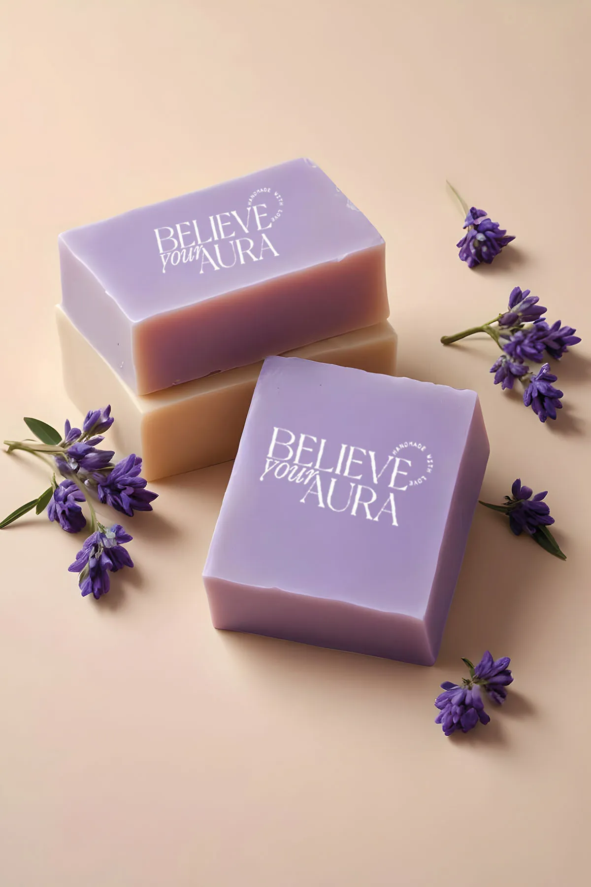 Believe Your Aura Doğal Lavanta Yağı Sabunu - KASLVN607-DOS