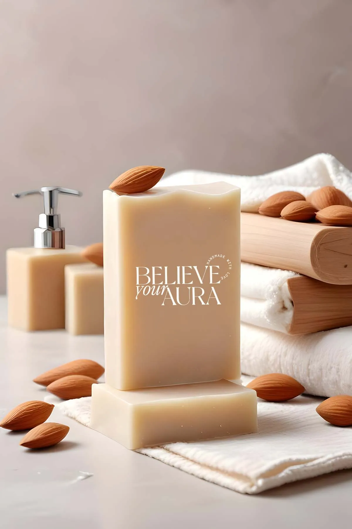 Believe Your Aura Doğal Badem Yağı Sabunu - KASTBD1001-DOS