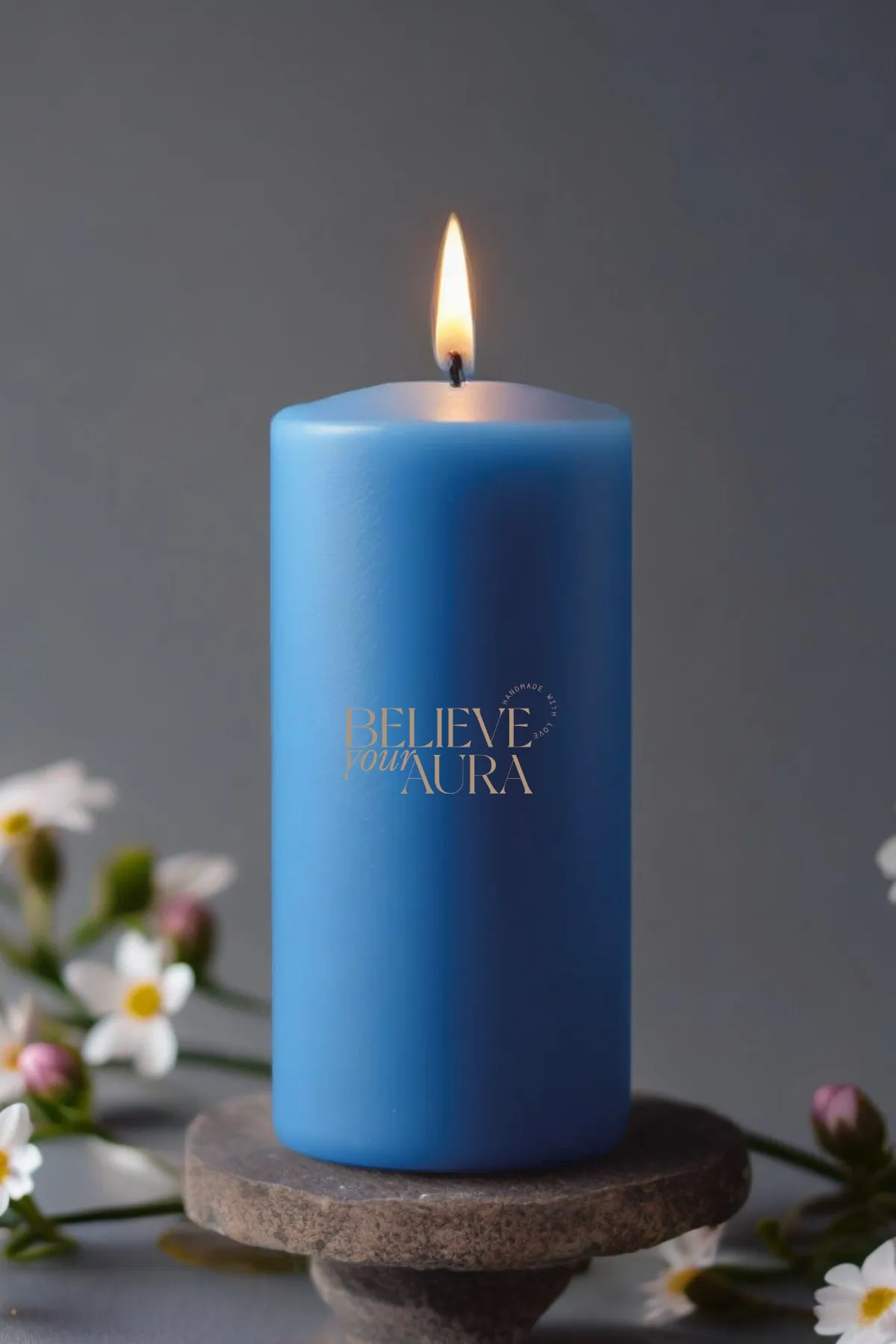 Okyanus Kokulu Mavi Mum - Believe Your Aura (3. görsel)
