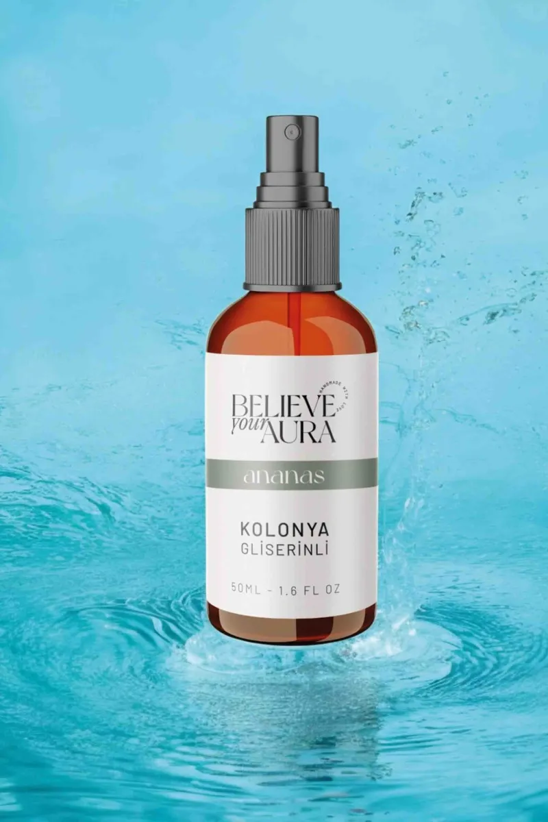 Believe Your Aura Bitkisel Gliserinli Doğal Ananas Kolonyası KOLANN112-50