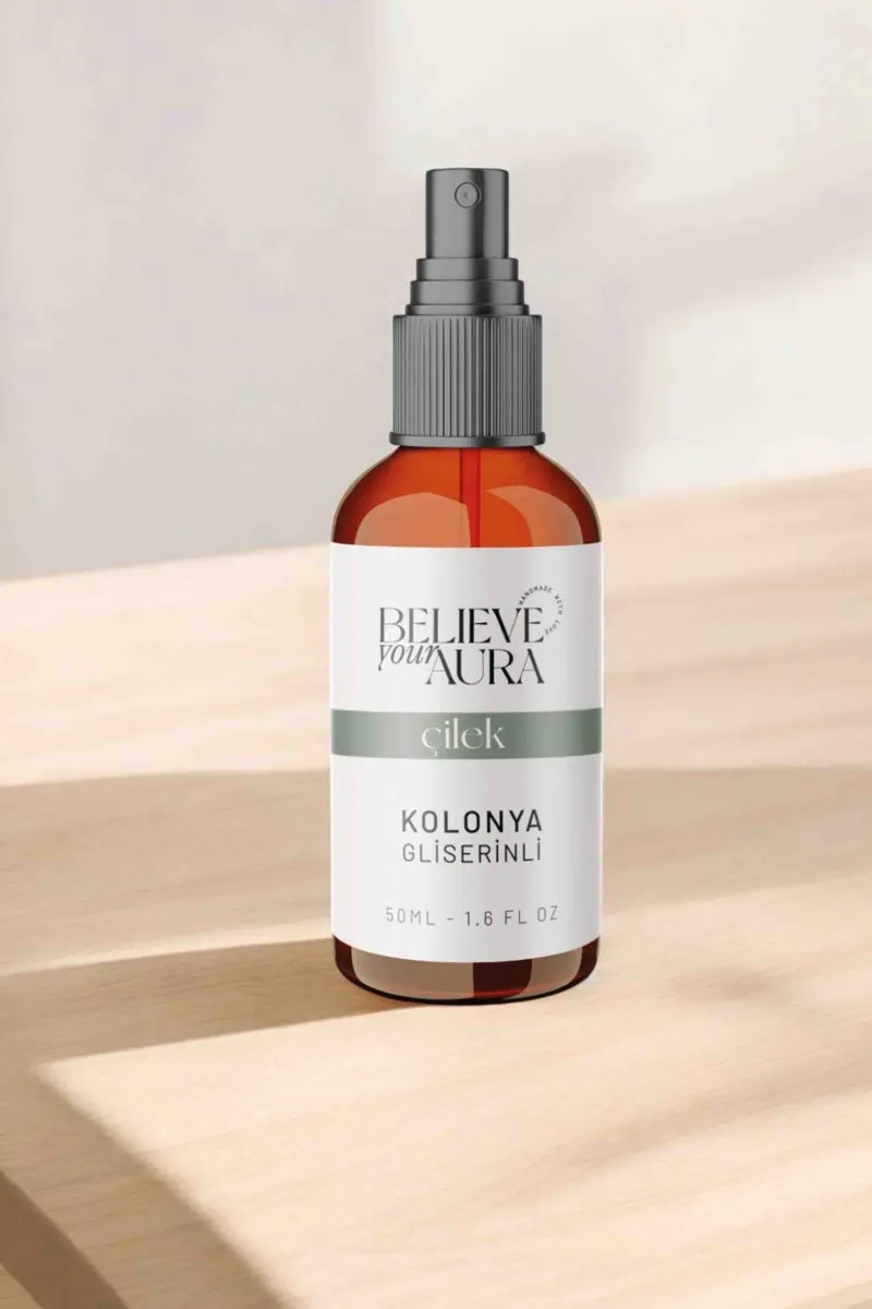 Believe Your Aura Bitkisel Gliserinli Doğal Çilek Kolonyası KOLCLK206-50
