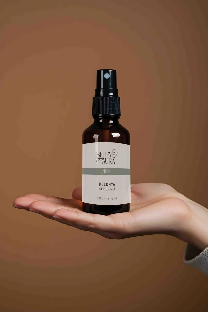 Believe Your Aura Bitkisel Gliserinli Doğal Çilek Kolonyası KOLCLK206-50