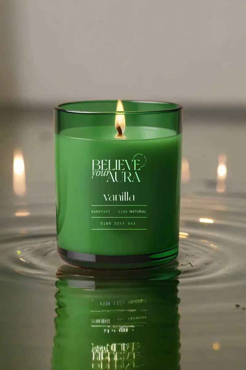 Believe Your Aura Vanilya Kokulu Bardak Mum - MBSBRD04410-VNL