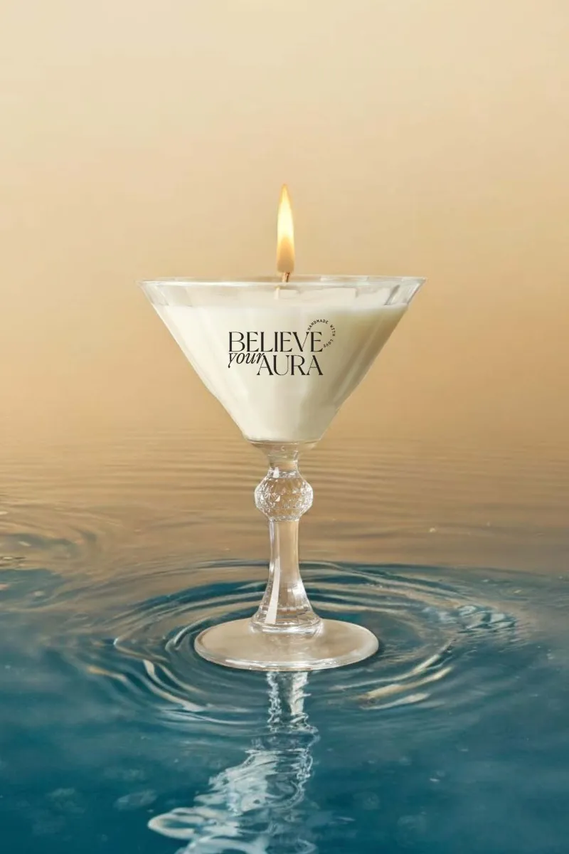 Believe Your Aura Vanilya Kokulu Kadeh Mum MBSBRD07210-VNL