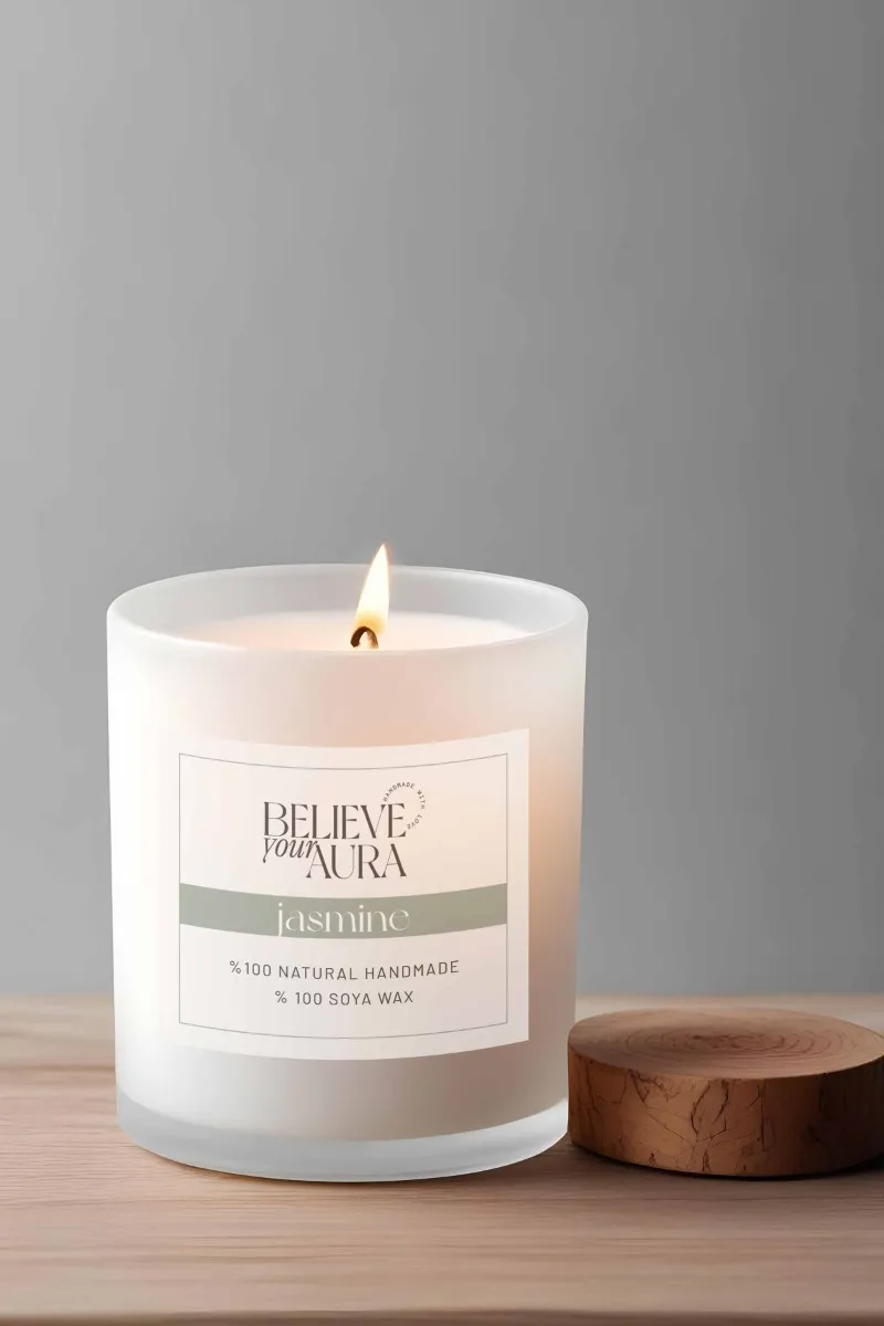 Believe Your Aura Yasemin Kokulu Bardak Mum MBSBRD07710-YSM