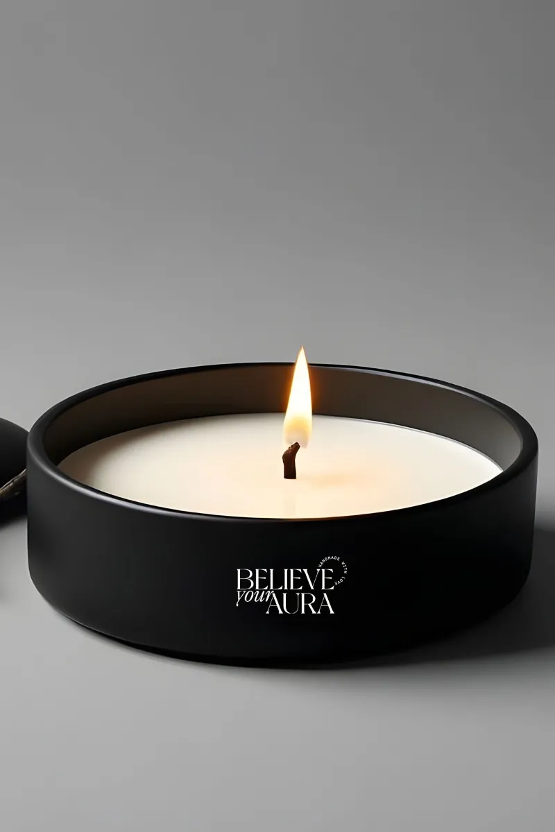 Believe Your Aura Organik Soya Wax Gül Kokulu Mum MBSKAS06110-GUL