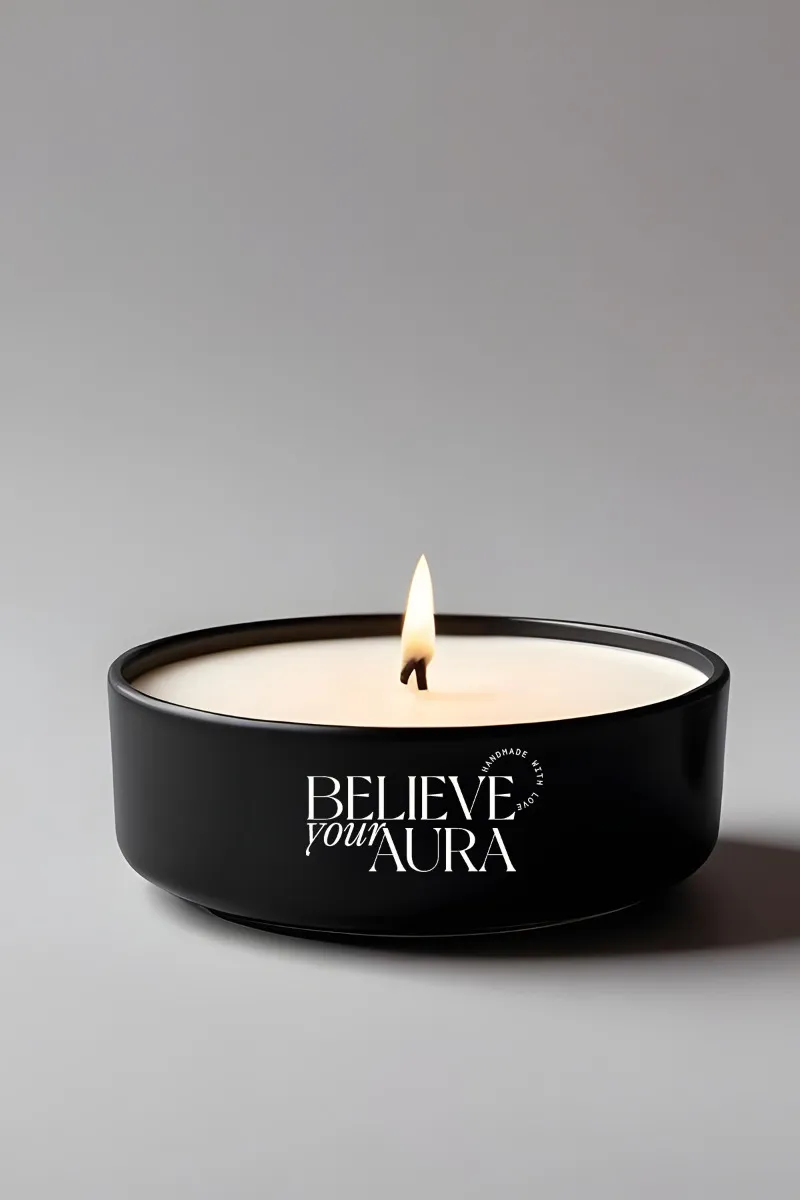 Believe Your Aura Organik Soya Wax Sandal Ağacı Kokulu Mum MBSKAS06110-SND