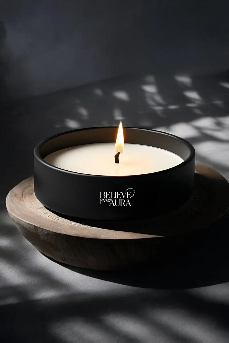 Believe Your Aura Organik Soya Wax Yasemin Kokulu Mum MBSKAS06110-YSM