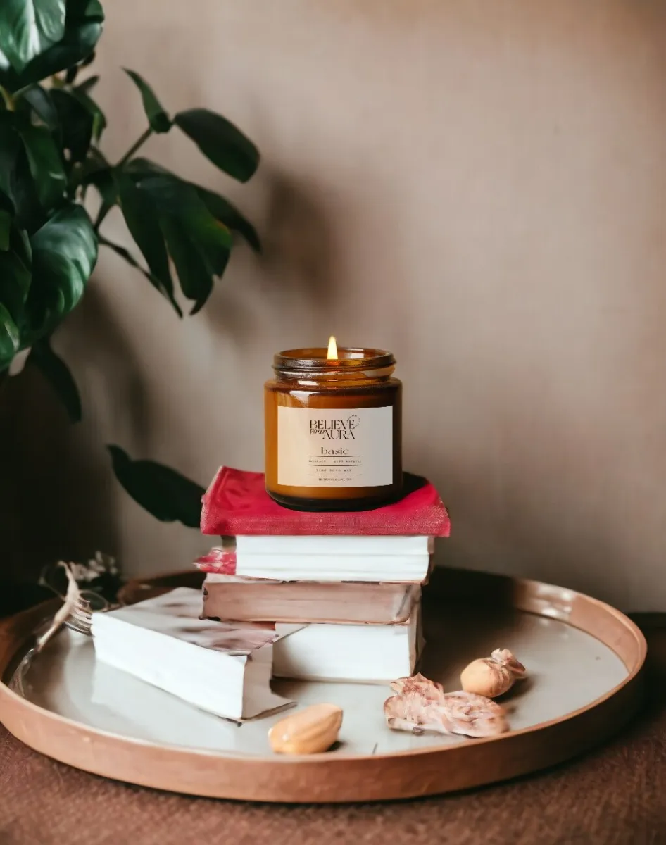 Organik Soya Wax Kokusuz Kavanoz Mum MBSKAV04810-SAF