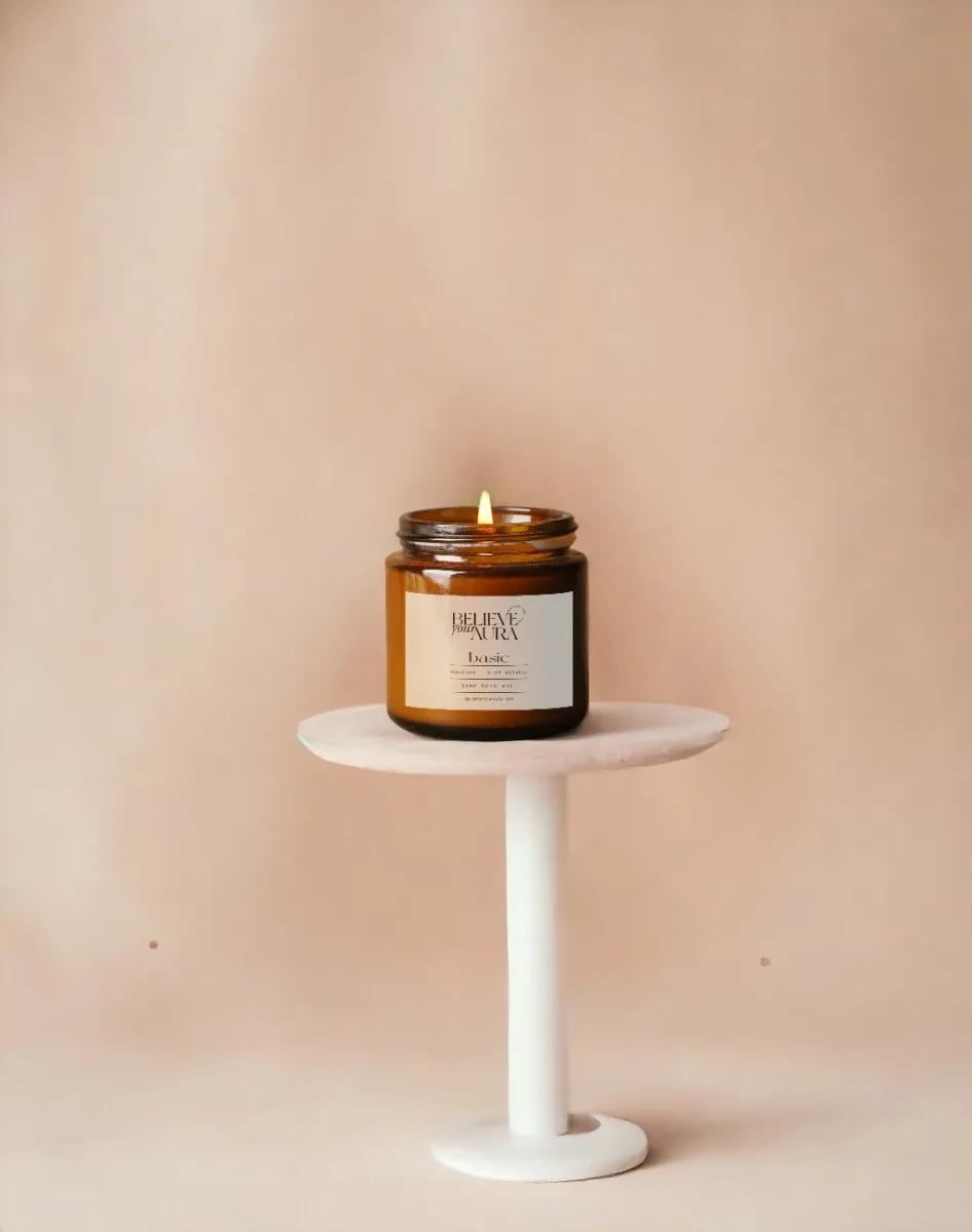 Organik Soya Wax Kokusuz Kavanoz Mum MBSKAV04810-SAF