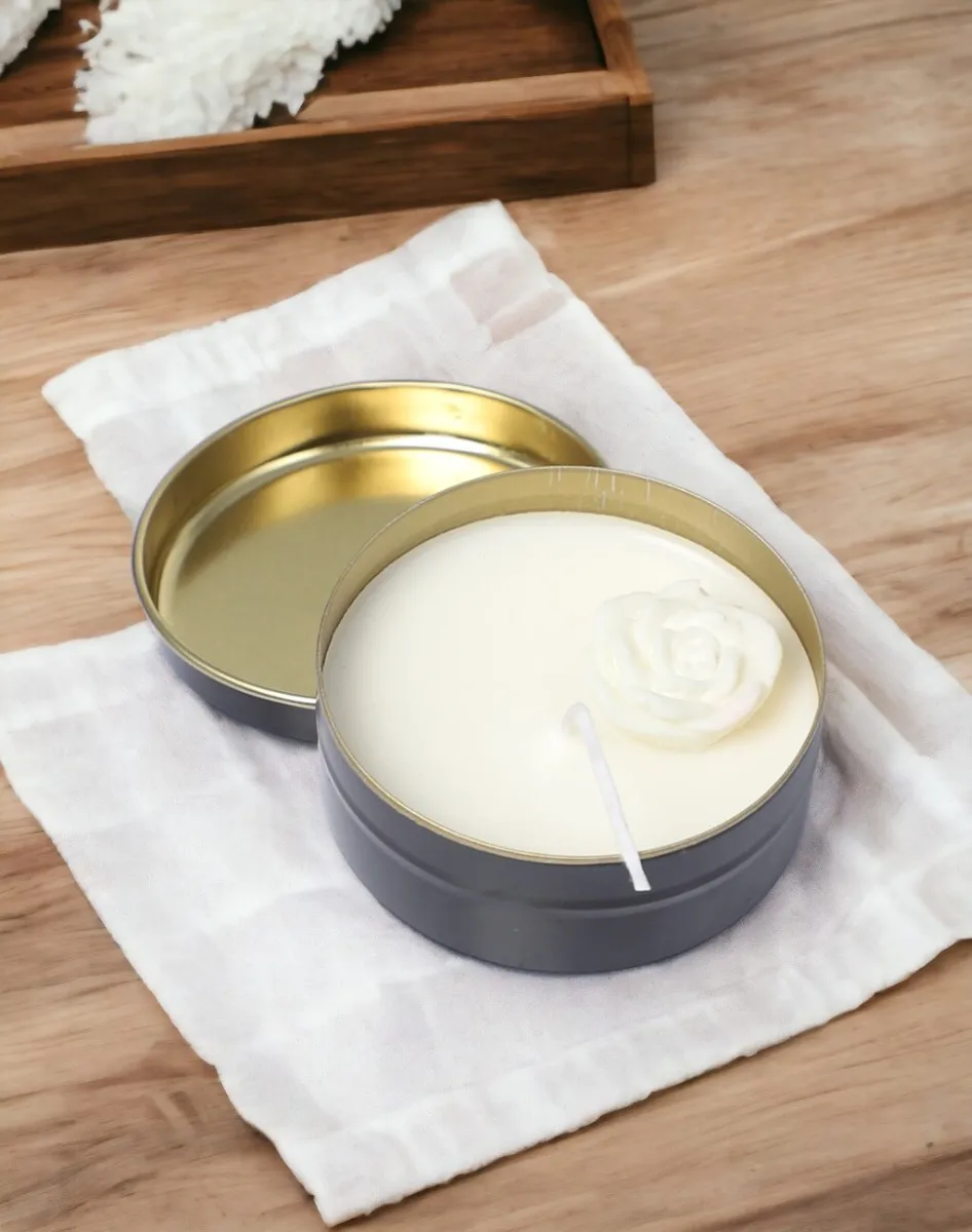 Believe Your Aura Organik Soya Wax Şakayık Gül Kokulu Mum MTNTNK350110-20