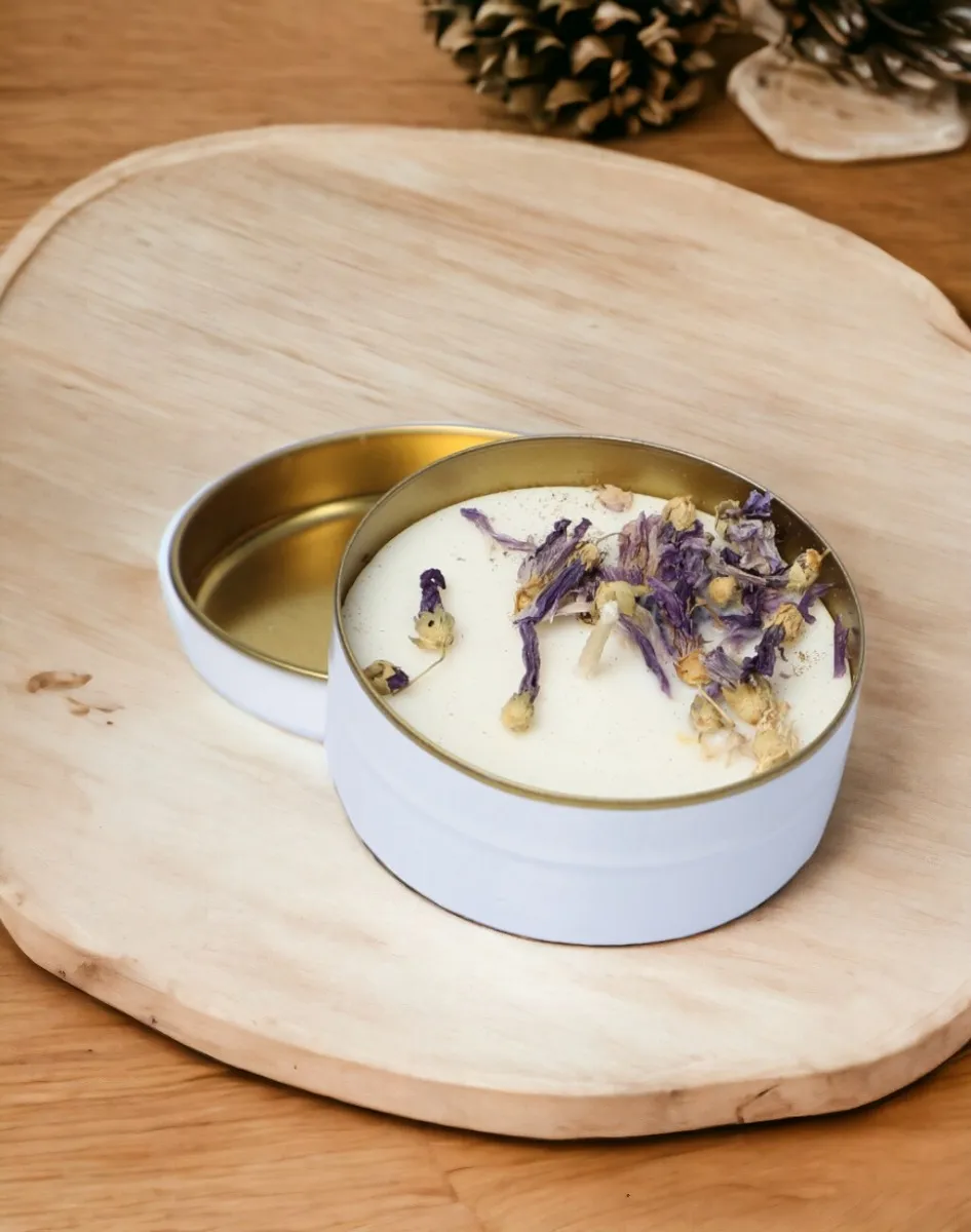 Believe Your Aura Organik Soya Wax Lavanta Çiçekli Lavanta Kokulu Mum MTNTNK350310-10